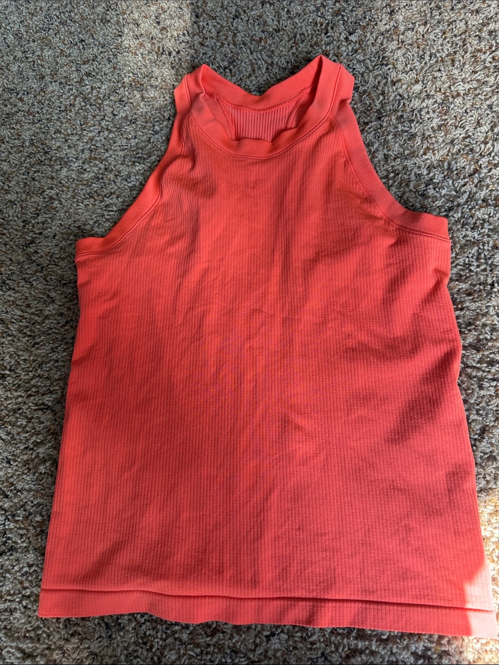 Athleta Ribbed Coral/OrangeTank Top